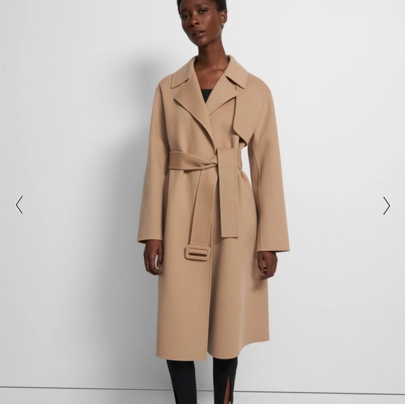 NWT Theory Cashmere Wrap Coat - Picture 3 of 7